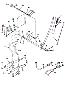 Mower Lift parts for Craftsman Front-Engine Lawn Tractor 917256712 from AppliancePartsPros.com