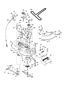 Mower Deck parts for Craftsman Front-Engine Lawn Tractor 917256720 from AppliancePartsPros.com