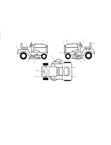 Decals parts for Craftsman Front-Engine Lawn Tractor 917256720 from AppliancePartsPros.com