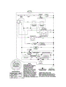 Schematic Diagram-Tractor parts for Craftsman Front-Engine Lawn Tractor 917256720 from AppliancePartsPros.com