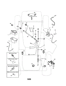 Electrical parts for Craftsman Front-Engine Lawn Tractor 917256721 from AppliancePartsPros.com