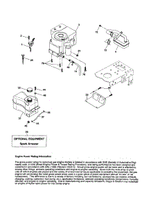 Engine parts for Craftsman Front-Engine Lawn Tractor 917256721 from AppliancePartsPros.com