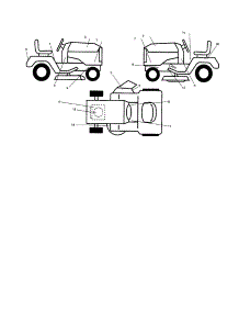Decals parts for Craftsman Front-Engine Lawn Tractor 917256721 from AppliancePartsPros.com