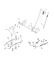 Lift parts for Craftsman Front-Engine Lawn Tractor 917256721 from AppliancePartsPros.com