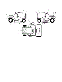 Decals parts for Craftsman Front-Engine Lawn Tractor 917256730 from AppliancePartsPros.com