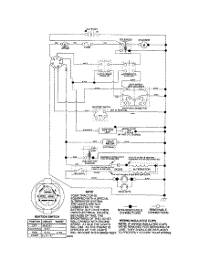 Schematic Diagram-Tractor parts for Craftsman Front-Engine Lawn Tractor 917256730 from AppliancePartsPros.com