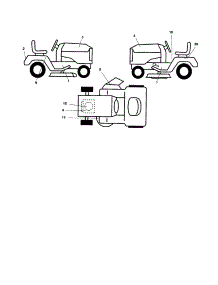 Decals parts for Craftsman Front-Engine Lawn Tractor 917256740 from AppliancePartsPros.com