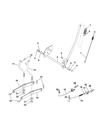 Lift parts for Craftsman Front-Engine Lawn Tractor 917256740 from AppliancePartsPros.com
