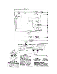 Schematic Diagram-Tractor parts for Craftsman Front-Engine Lawn Tractor 917256740 from AppliancePartsPros.com