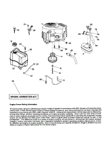 Engine parts for Craftsman Front-Engine Lawn Tractor 917256780 from AppliancePartsPros.com