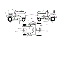 Decals parts for Craftsman Front-Engine Lawn Tractor 917256790 from AppliancePartsPros.com