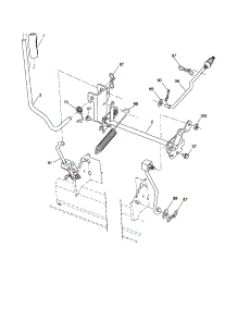 Lift parts for Craftsman Front-Engine Lawn Tractor 917256791 from AppliancePartsPros.com