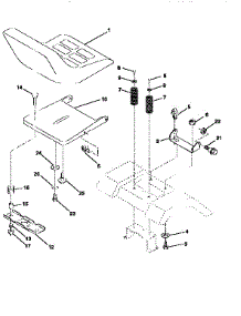 Seat Assembly parts for Craftsman Front-Engine Lawn Tractor 917256810 from AppliancePartsPros.com