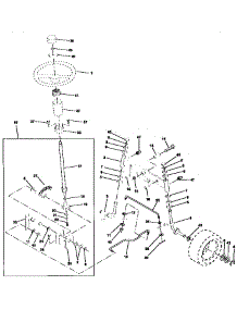 Steering Assembly parts for Craftsman Front-Engine Lawn Tractor 917256811 from AppliancePartsPros.com