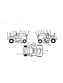 Decals parts for Craftsman Front-Engine Lawn Tractor 917256811 from AppliancePartsPros.com