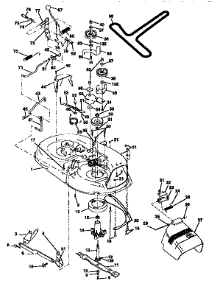 Mower Deck parts for Craftsman Front-Engine Lawn Tractor 917256812 from AppliancePartsPros.com