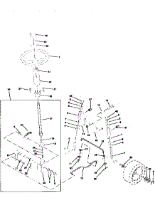 Steering Assembly parts for Craftsman Front-Engine Lawn Tractor 917256830 from AppliancePartsPros.com
