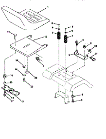 Seat Assembly parts for Craftsman Front-Engine Lawn Tractor 917256830 from AppliancePartsPros.com