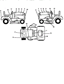 Decals parts for Craftsman Front-Engine Lawn Tractor 917256830 from AppliancePartsPros.com
