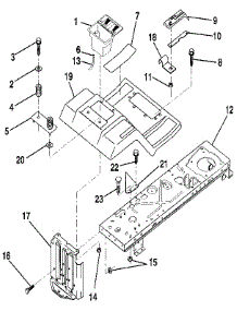 Fender / Chassis parts for Craftsman Front-Engine Lawn Tractor 917256850 from AppliancePartsPros.com