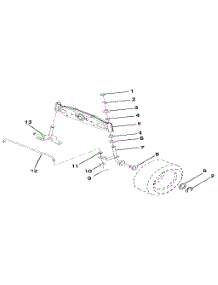 Front Axle parts for Craftsman Front-Engine Lawn Tractor 917256850 from AppliancePartsPros.com