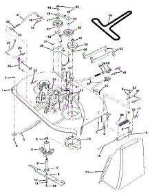 Mower Deck parts for Craftsman Front-Engine Lawn Tractor 917256850 from AppliancePartsPros.com