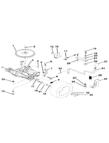 Transaxle parts for Craftsman Front-Engine Lawn Tractor 917256851 from AppliancePartsPros.com