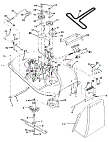 Mower Deck parts for Craftsman Front-Engine Lawn Tractor 917256851 from AppliancePartsPros.com