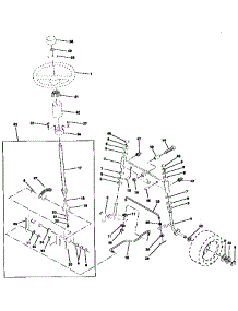 Steering Assembly parts for Craftsman Front-Engine Lawn Tractor 917256870 from AppliancePartsPros.com