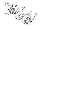 Wheels And Tires parts for Craftsman Front-Engine Lawn Tractor 917256870 from AppliancePartsPros.com