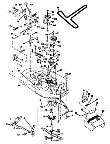 Mower parts for Craftsman Front-Engine Lawn Tractor 917256870 from AppliancePartsPros.com