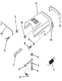 Hood parts for Craftsman Front-Engine Lawn Tractor 917256880 from AppliancePartsPros.com