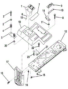 Fender / Chassis parts for Craftsman Front-Engine Lawn Tractor 917256880 from AppliancePartsPros.com