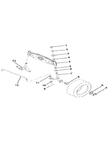 Front Axle parts for Craftsman Front-Engine Lawn Tractor 917256880 from AppliancePartsPros.com