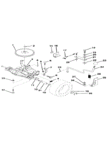 Transaxle parts for Craftsman Front-Engine Lawn Tractor 917256880 from AppliancePartsPros.com