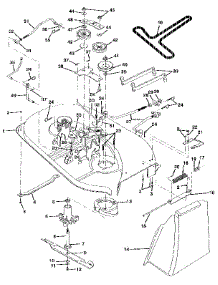 Mower Deck parts for Craftsman Front-Engine Lawn Tractor 917256880 from AppliancePartsPros.com