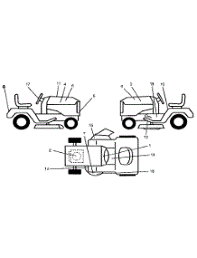 Decals parts for Craftsman Front-Engine Lawn Tractor 917256881 from AppliancePartsPros.com