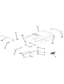 Hood parts for Craftsman Front-Engine Lawn Tractor 917256881 from AppliancePartsPros.com