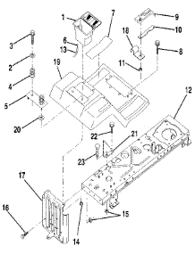 Fender / Chassis parts for Craftsman Front-Engine Lawn Tractor 917256881 from AppliancePartsPros.com