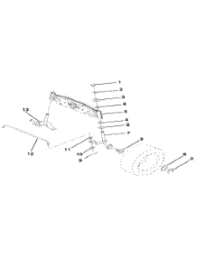Front Axle parts for Craftsman Front-Engine Lawn Tractor 917256881 from AppliancePartsPros.com