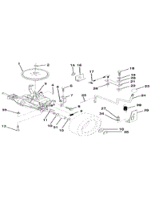 Transaxle parts for Craftsman Front-Engine Lawn Tractor 917256881 from AppliancePartsPros.com