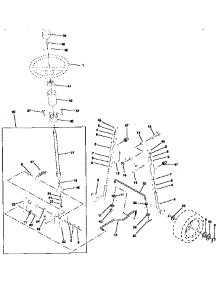 Steering Assembly parts for Craftsman Front-Engine Lawn Tractor 917256890 from AppliancePartsPros.com