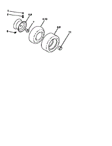 Wheels And Tires parts for Craftsman Front-Engine Lawn Tractor 917256890 from AppliancePartsPros.com