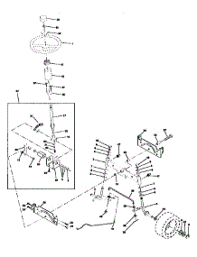Steering Assembly parts for Craftsman Front-Engine Lawn Tractor 917256891 from AppliancePartsPros.com