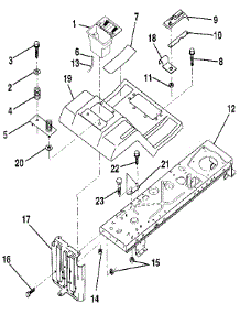 Fender / Chassis parts for Craftsman Front-Engine Lawn Tractor 917256920 from AppliancePartsPros.com