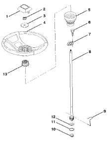 Steering Wheel parts for Craftsman Front-Engine Lawn Tractor 917256920 from AppliancePartsPros.com