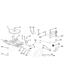 Transaxle parts for Craftsman Front-Engine Lawn Tractor 917256920 from AppliancePartsPros.com