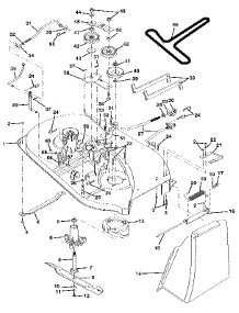 Mower Deck parts for Craftsman Front-Engine Lawn Tractor 917256920 from AppliancePartsPros.com