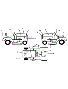 Decals parts for Craftsman Front-Engine Lawn Tractor 917256921 from AppliancePartsPros.com