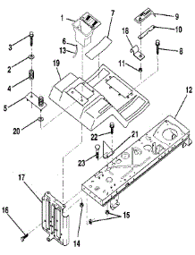 Fender / Chassis parts for Craftsman Front-Engine Lawn Tractor 917256921 from AppliancePartsPros.com